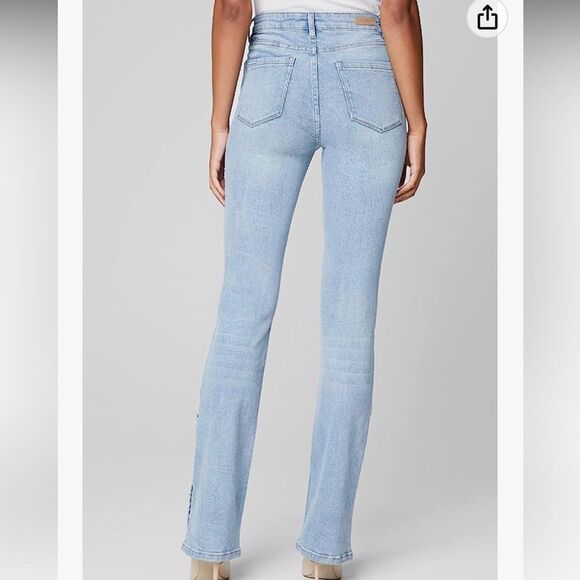 NWT Blank NYC The Hoyt High Rise Mini Flare - Picture 3 of 14